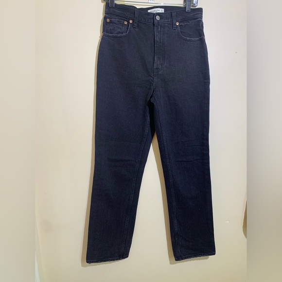 Abercrombie & Fitch the 90’s straight ultra high Rise size 27/4R - Picture 8 of 16